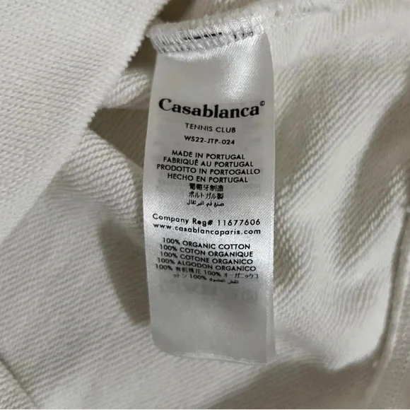 Casablanca Screen Printed Boyfriend Sweatshirt